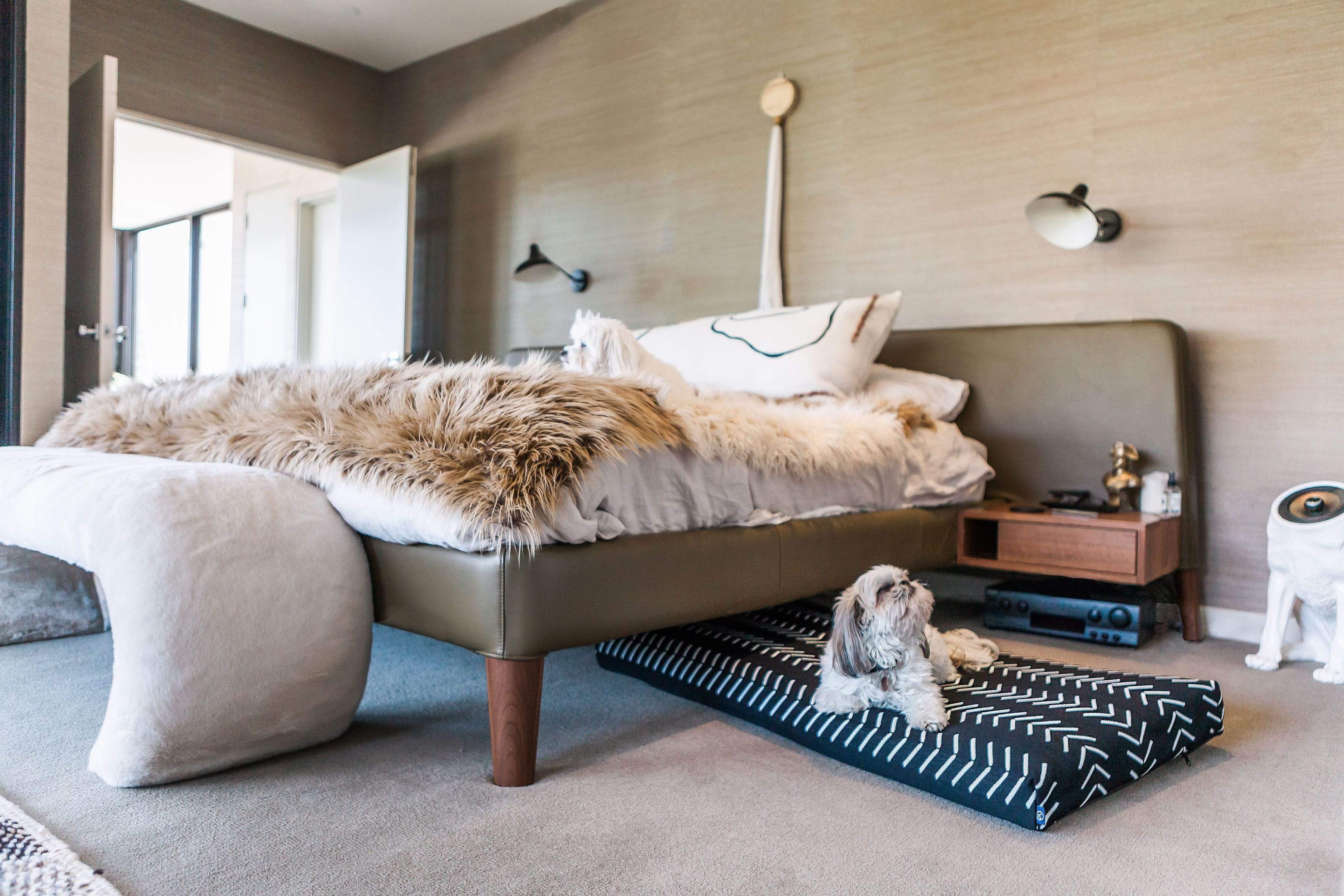 Black Chevron | Boho Dog Bed or Bed Cover