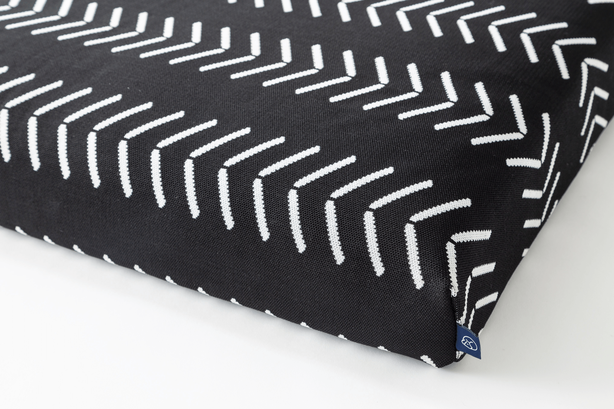 Black Chevron | Boho Dog Bed or Bed Cover