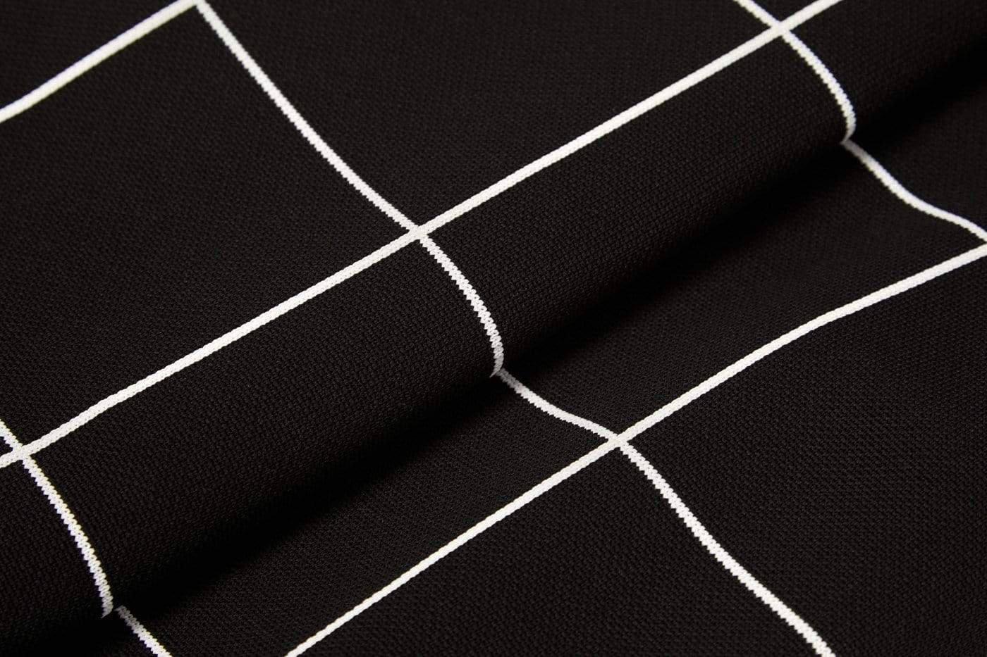 Black Grid | Fancy Dog Bed or Bed Cover