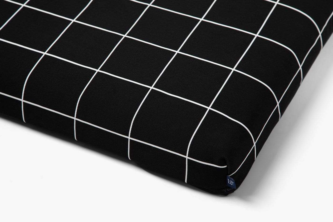 Black Grid | Fancy Dog Bed or Bed Cover