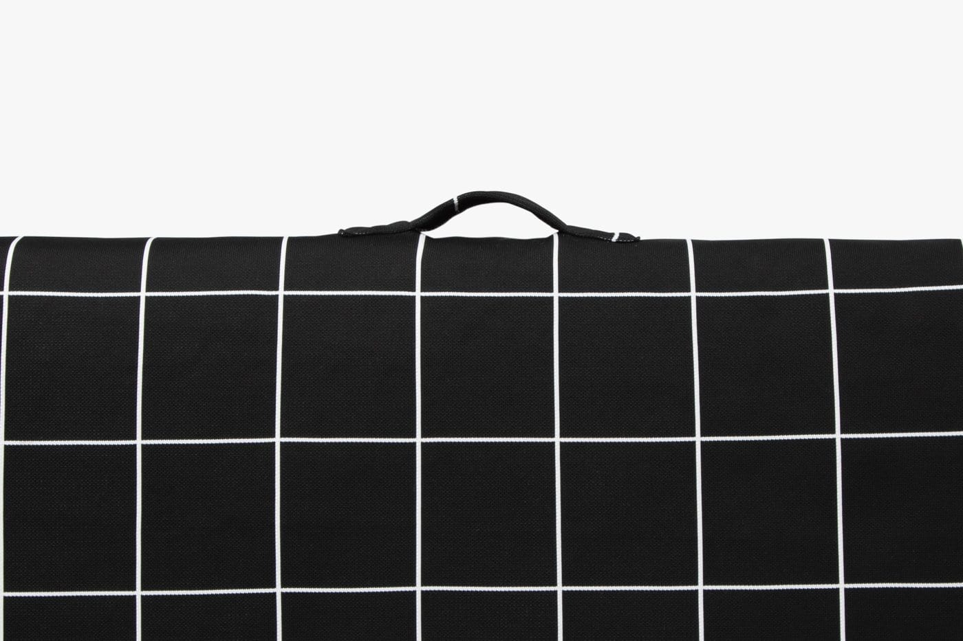 Black Grid | Fancy Dog Bed or Bed Cover