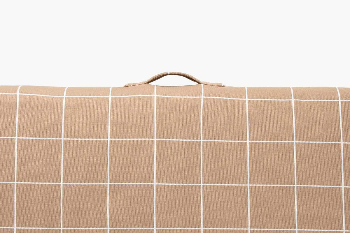 Tan Grid | Dog Bed or Bed Cover