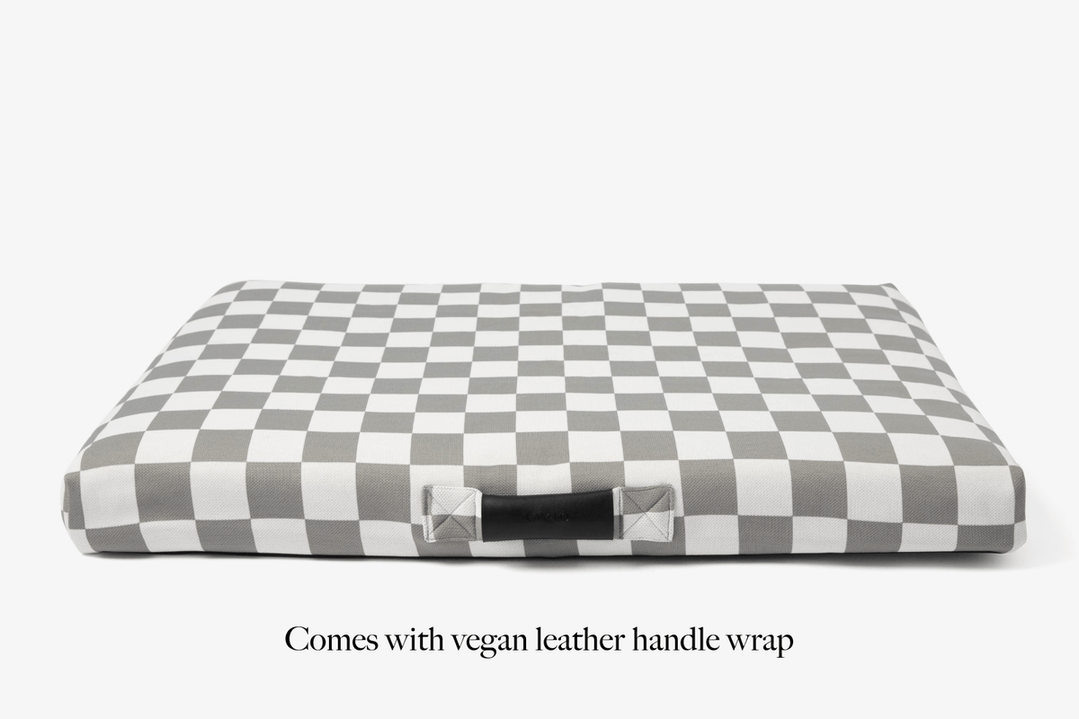 Gray Checker | Dog Bed or Bed Cover - HT Animal Supply