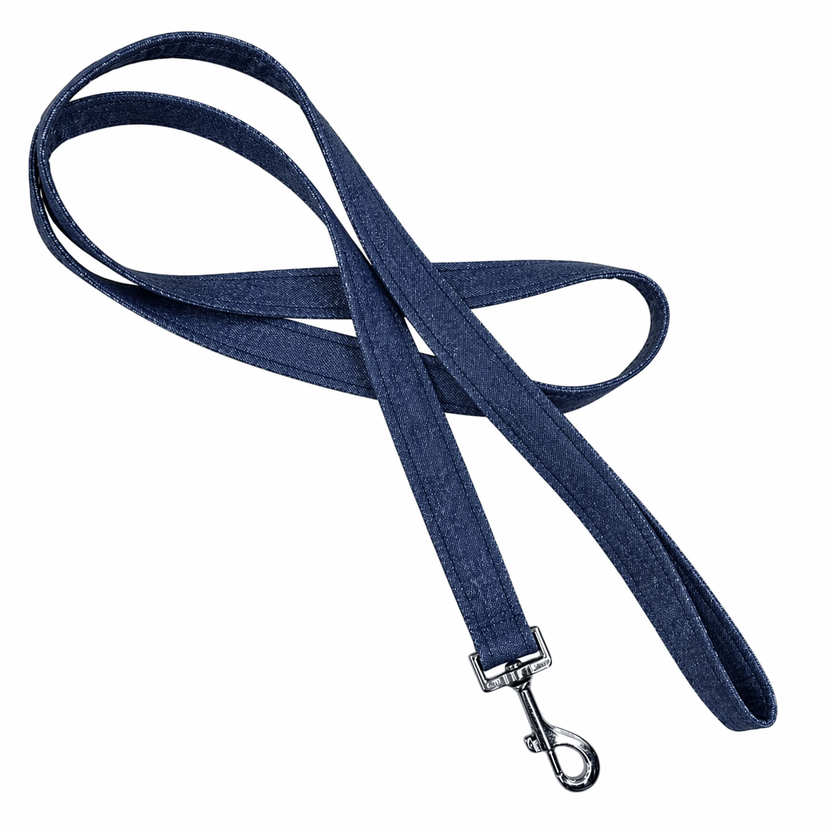 Heads or Tails Pup Denim Dog Leash
