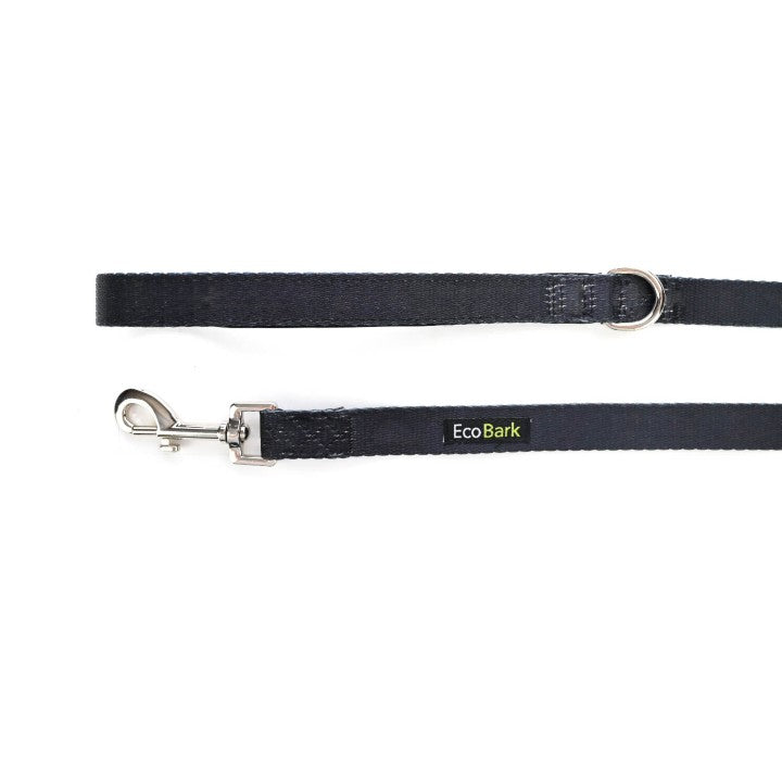 Black Dog Leash- EcoBark- Comfort Grip Padded Leash 5ft for Small and Medium Dogs