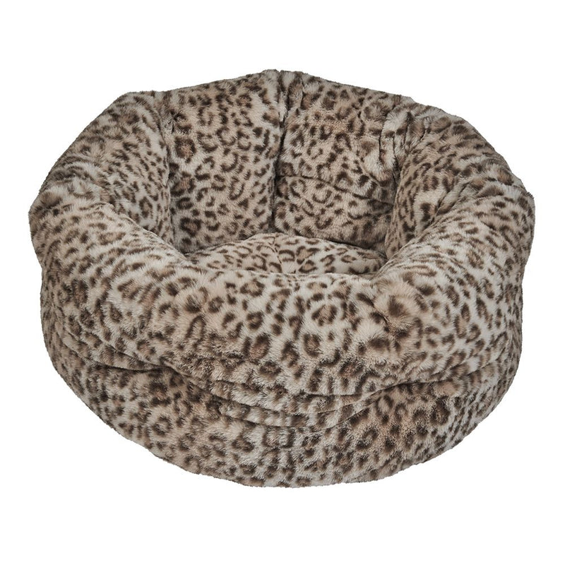 Muffy Leopard for dogs premium Bowsers luxury dog bed
