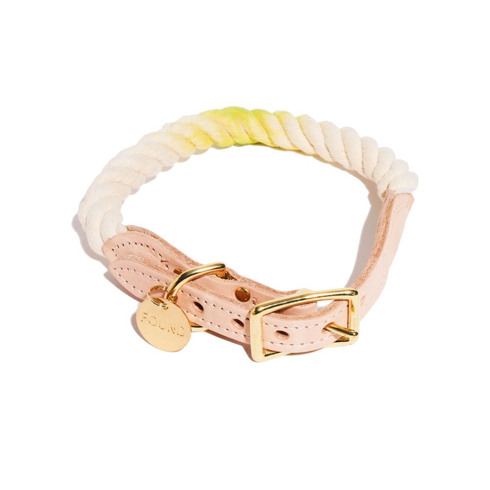Lime Cotton Rope Cat & Dog Collar