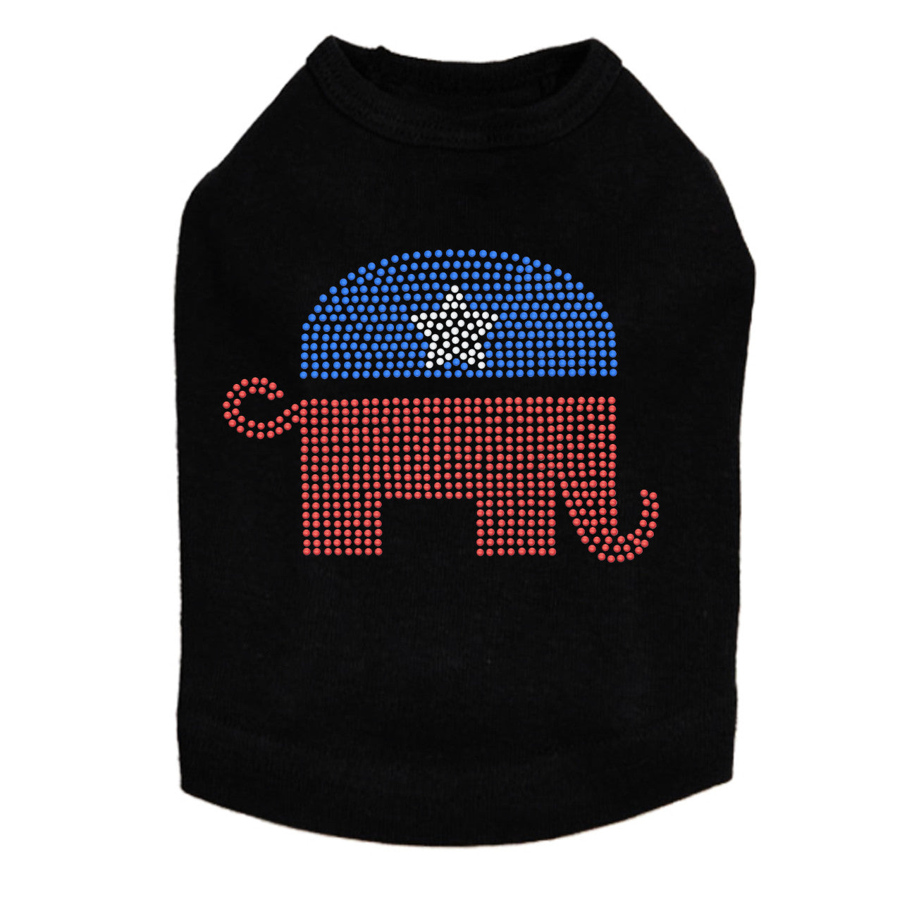 Patriotic Elephant - Dog Tank