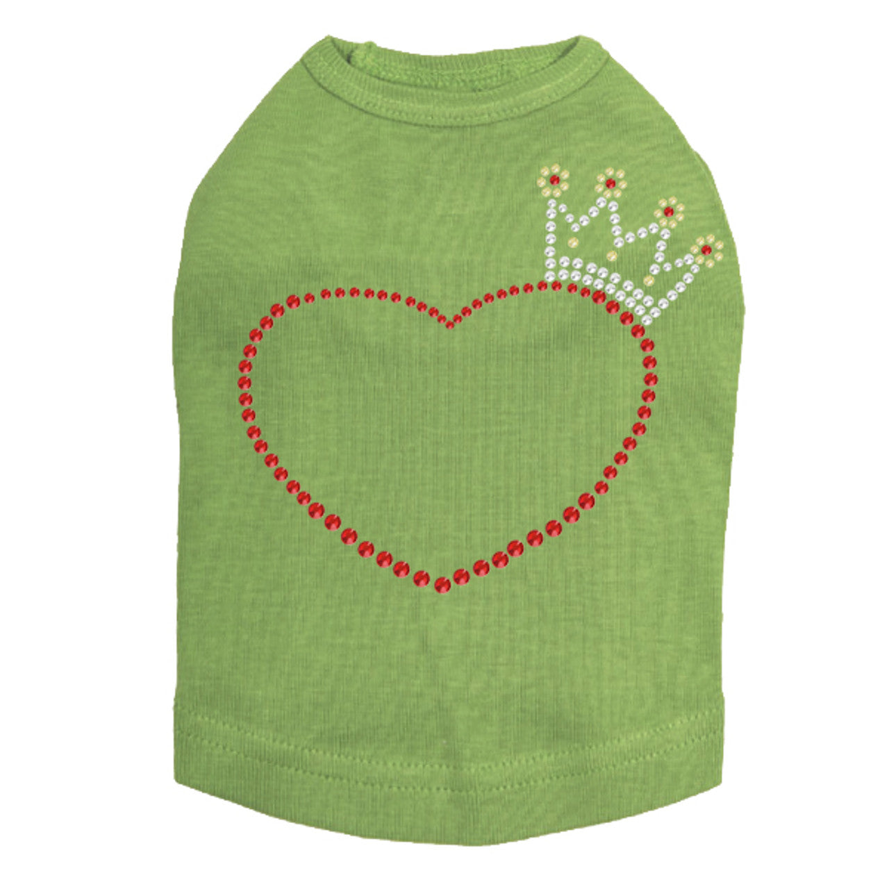 Heart with Crown - Dog Tank