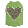 Fuchsia Leopard Heart - Dog Tank