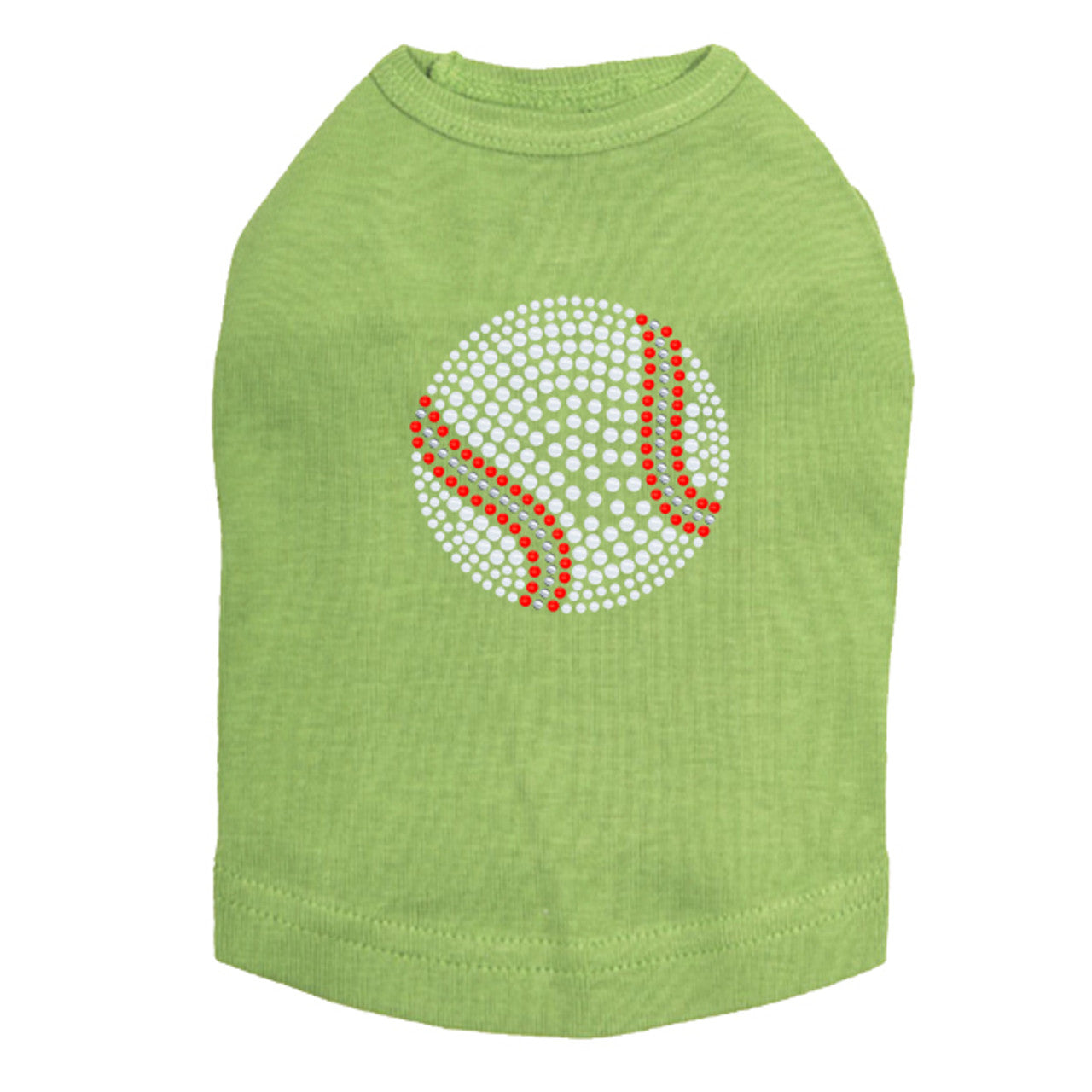 Baseball (White Nailheads) - Dog Tank