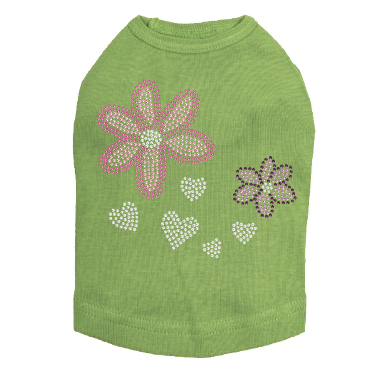 Pink & Purple Flowers - Dog Tank
