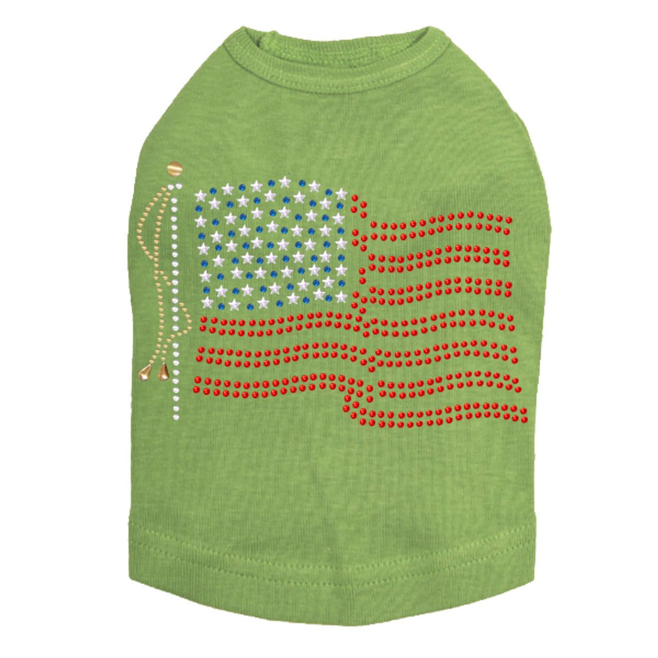 USA Flag - Dog Tank