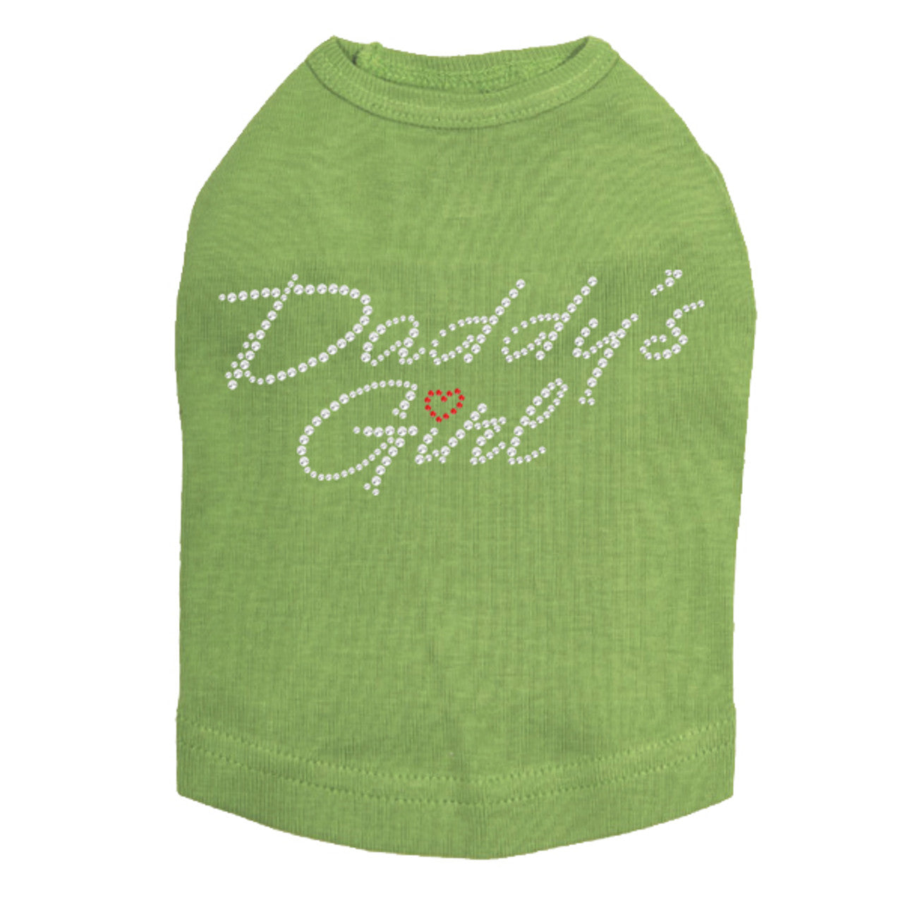 Daddy's Girl with Red Heart - Dog Tank