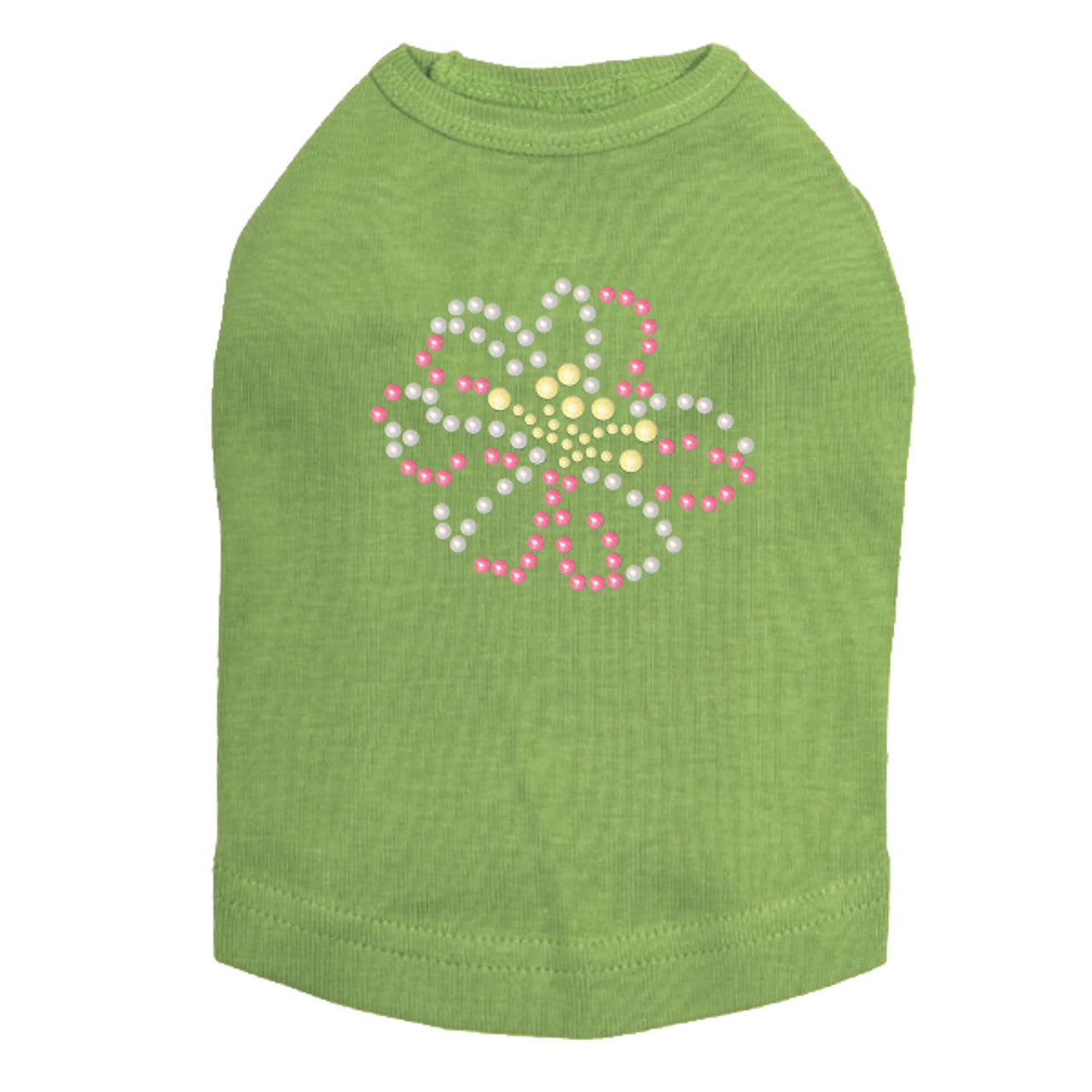 Pink & Yellow Pearl Flower - Dog Tank