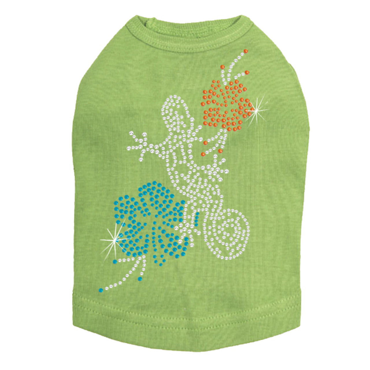 Gecko and Hibiscus - Dog Tank