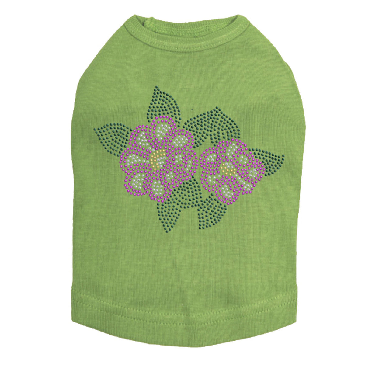 Magenta Flowers - Dog Tank