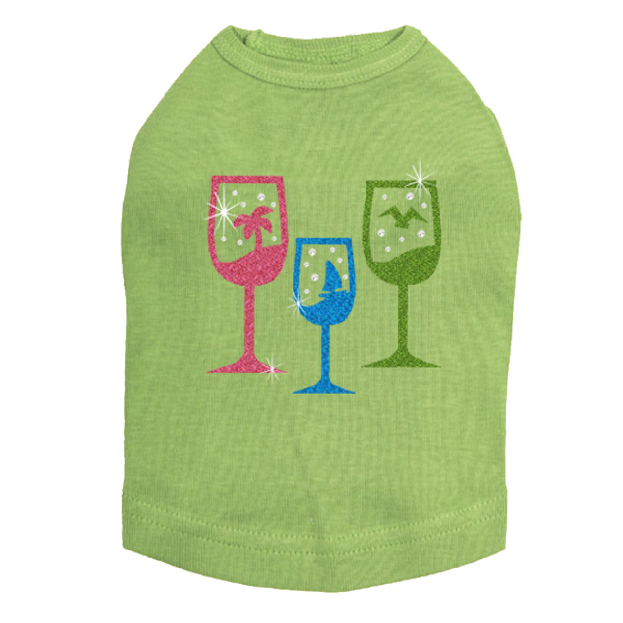 Tropical Glitter Drinks - Dog Tank