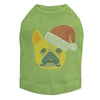 French Bull Dog with Santa Hat - Dog Tank
