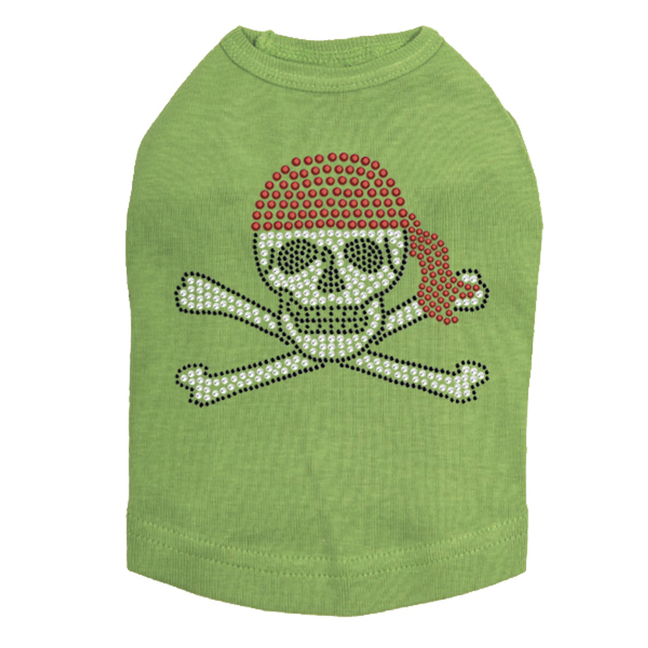 Skull with Red Bandanna- Dog Tank