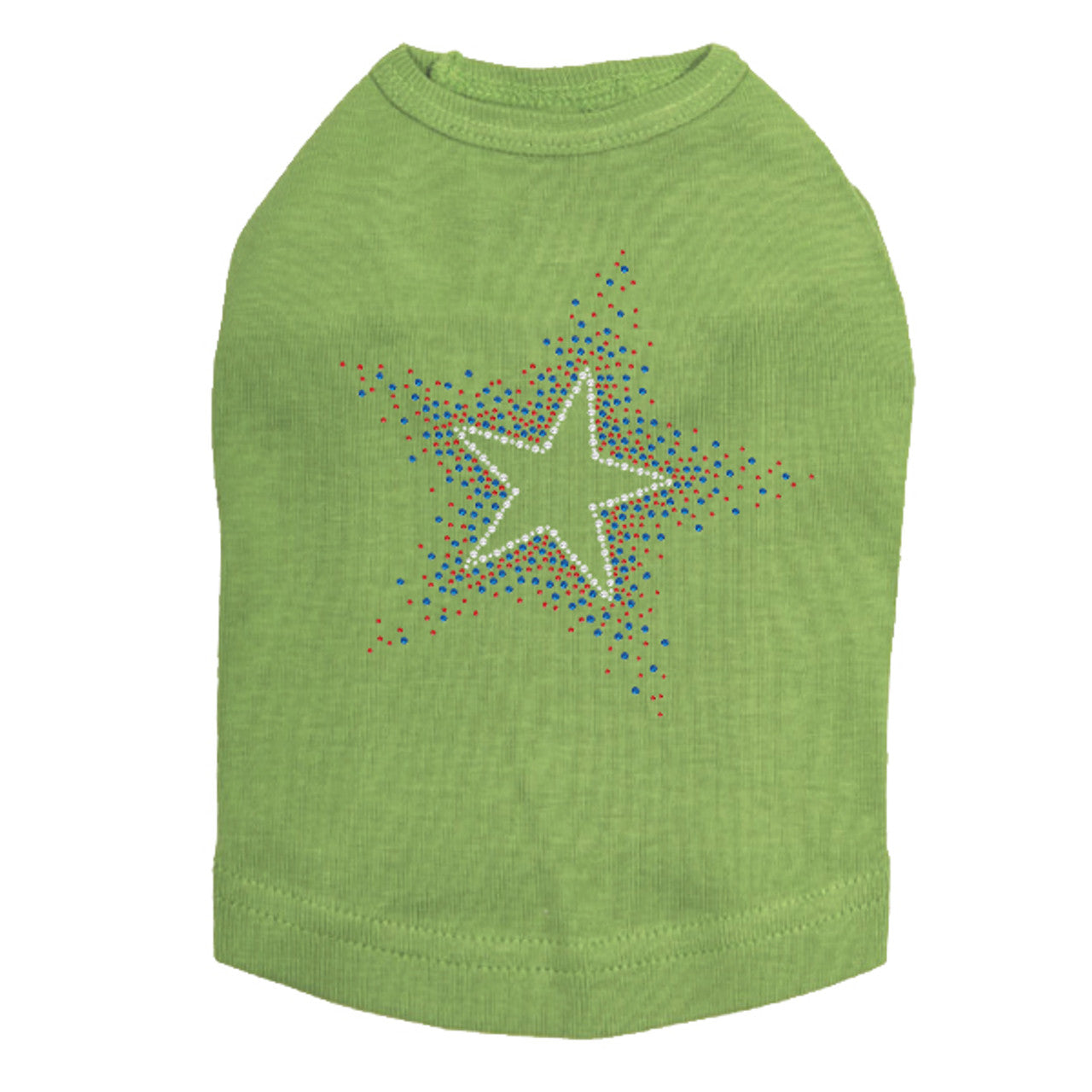 Star (Red & Blue) - Dog Tank