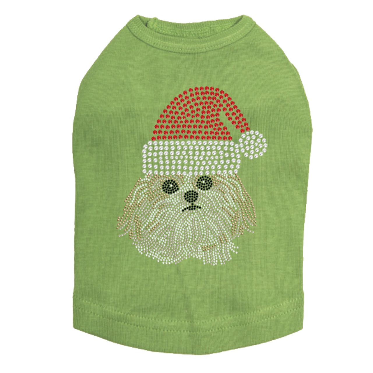 Shih Tzu with Santa Hat - Dog Tank