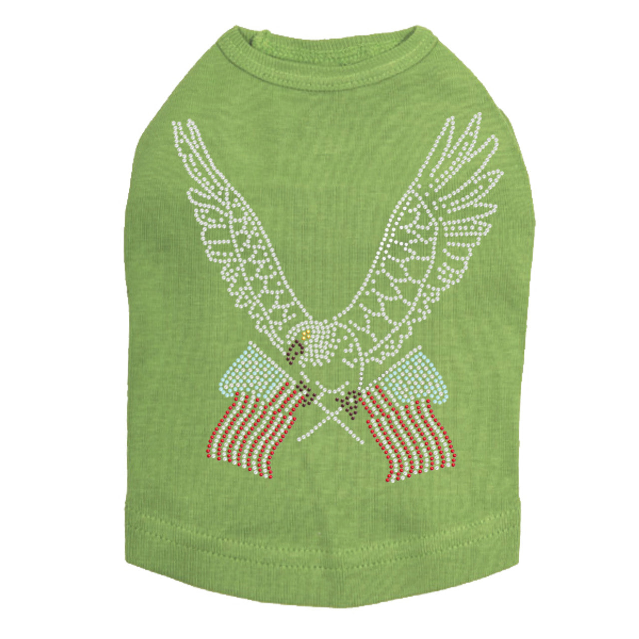 Eagle with Flags - Dog Tank