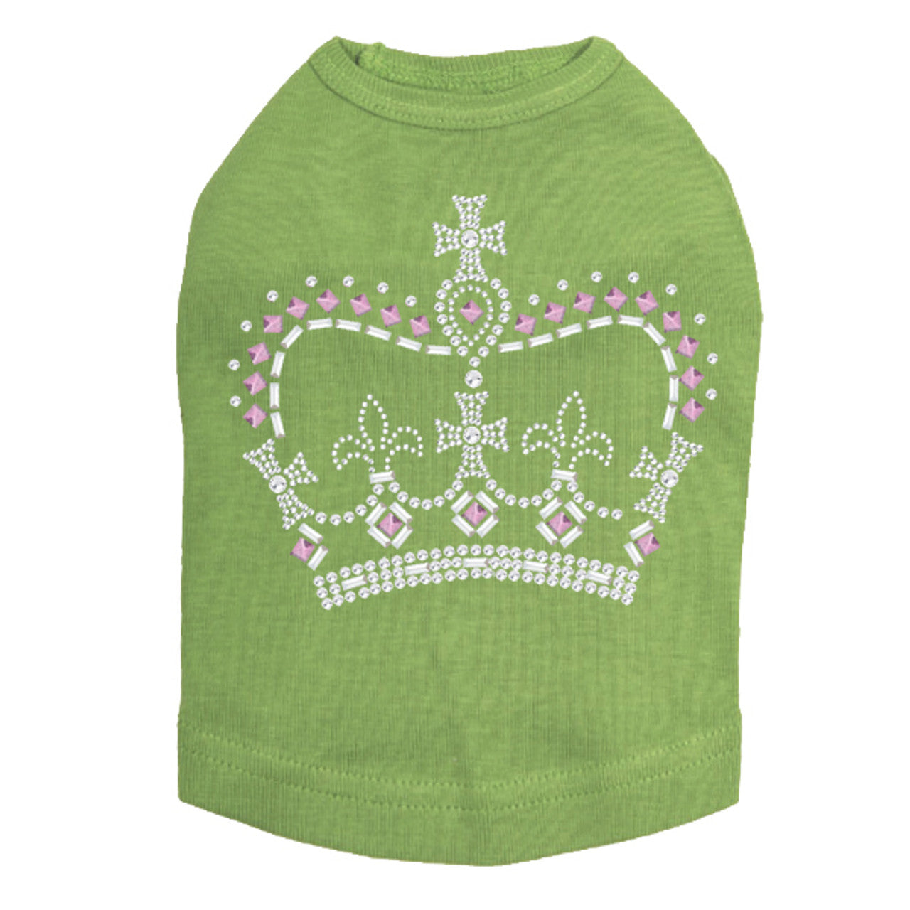 Crown 15 (Clear, Silver, & Pink) - Dog Tank