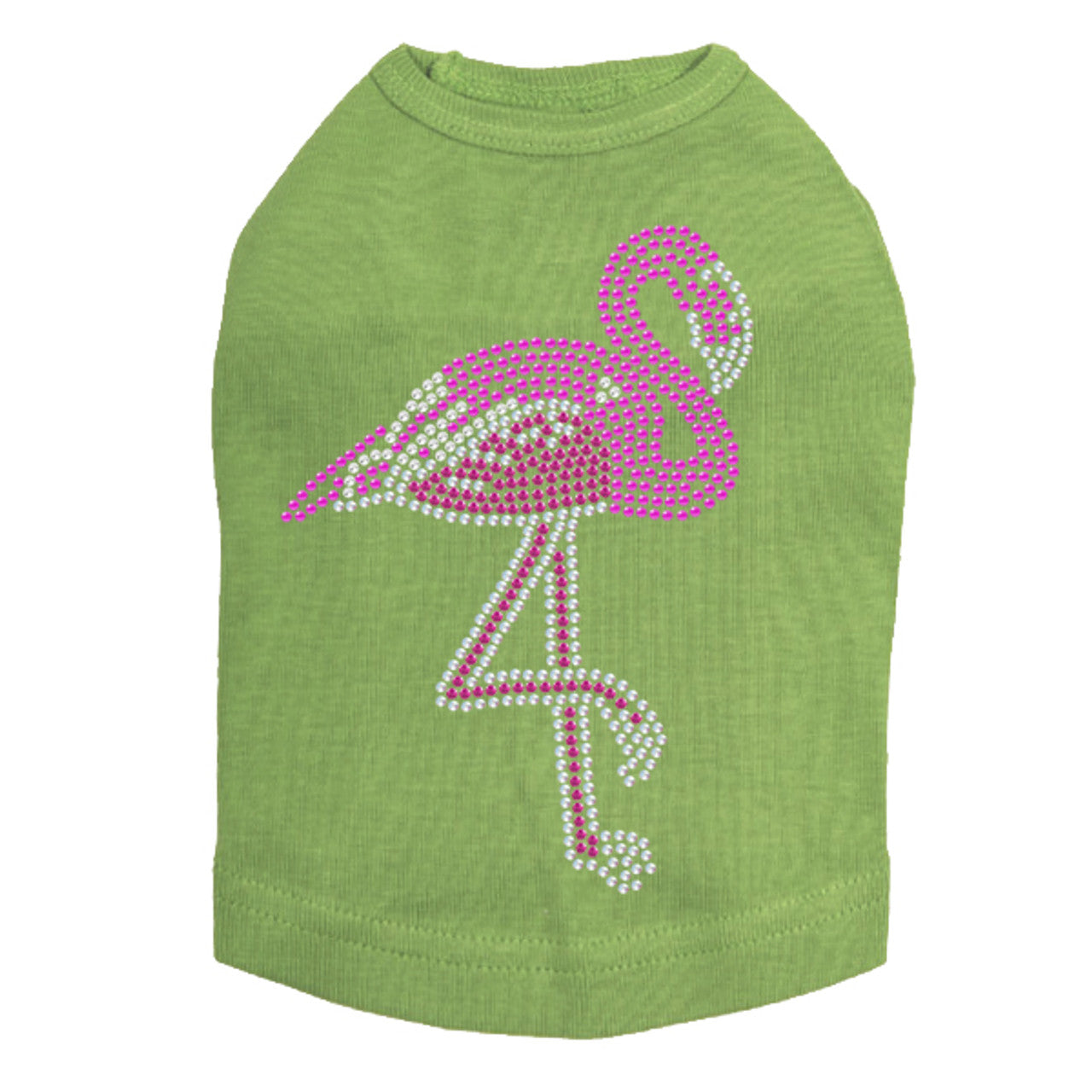Pink Flamingo (Iridescent/AB) - Dog Tank
