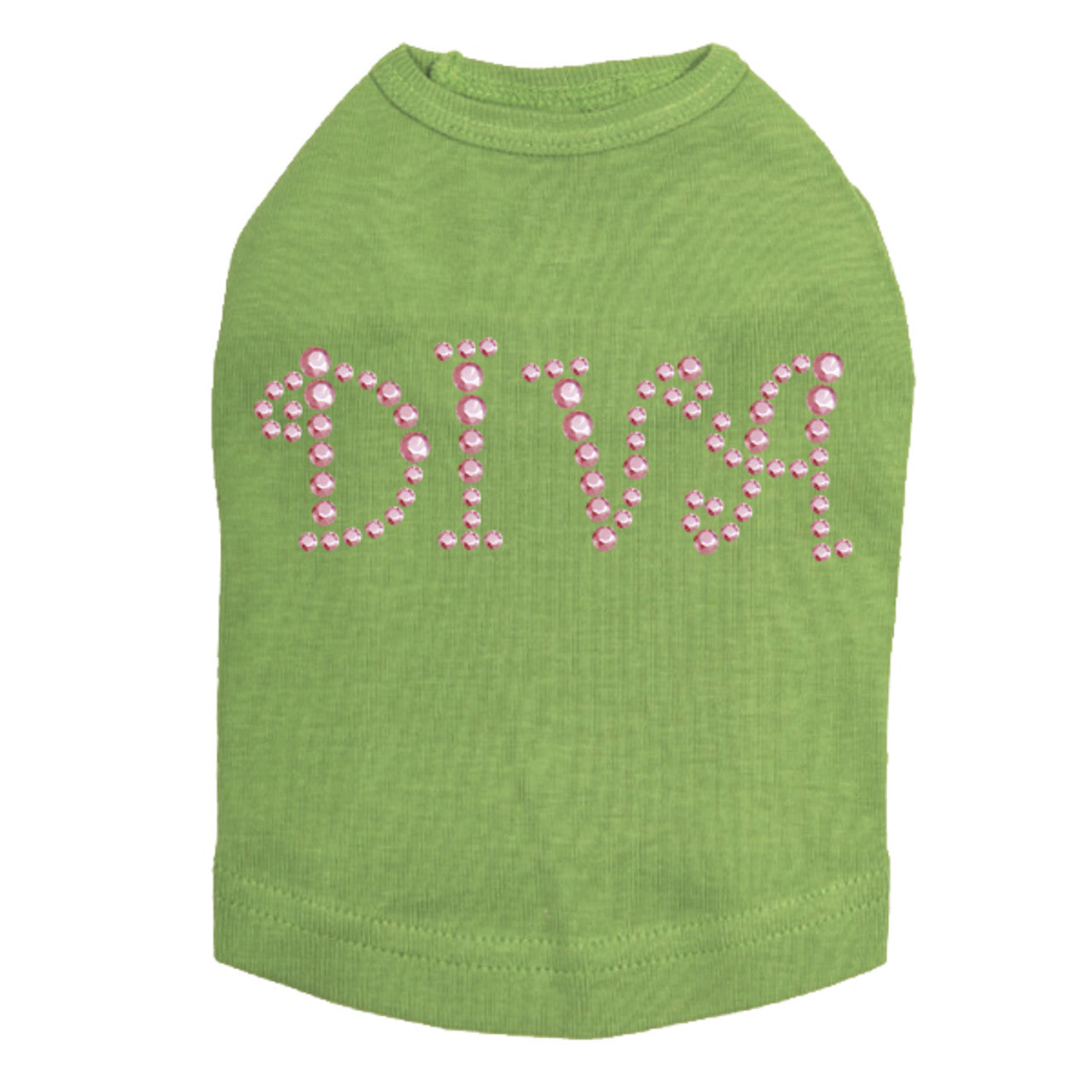 Diva (Pink Rhinestuds) - Dog Tank