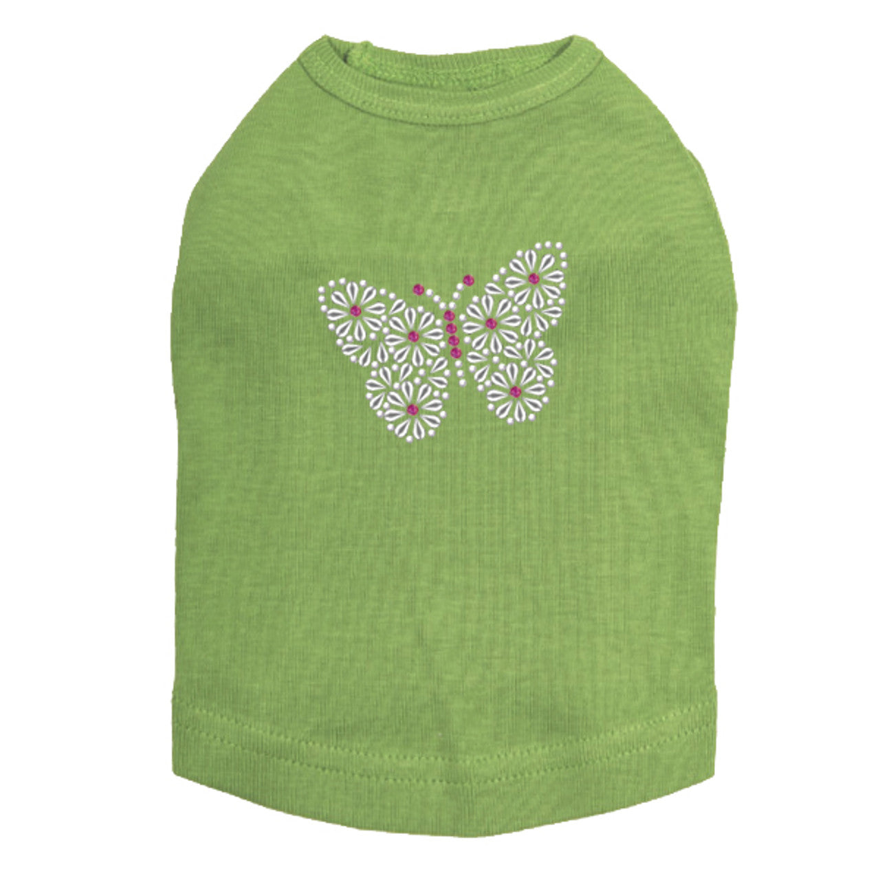 Silver Nailhead Butterfly - Dog Tank