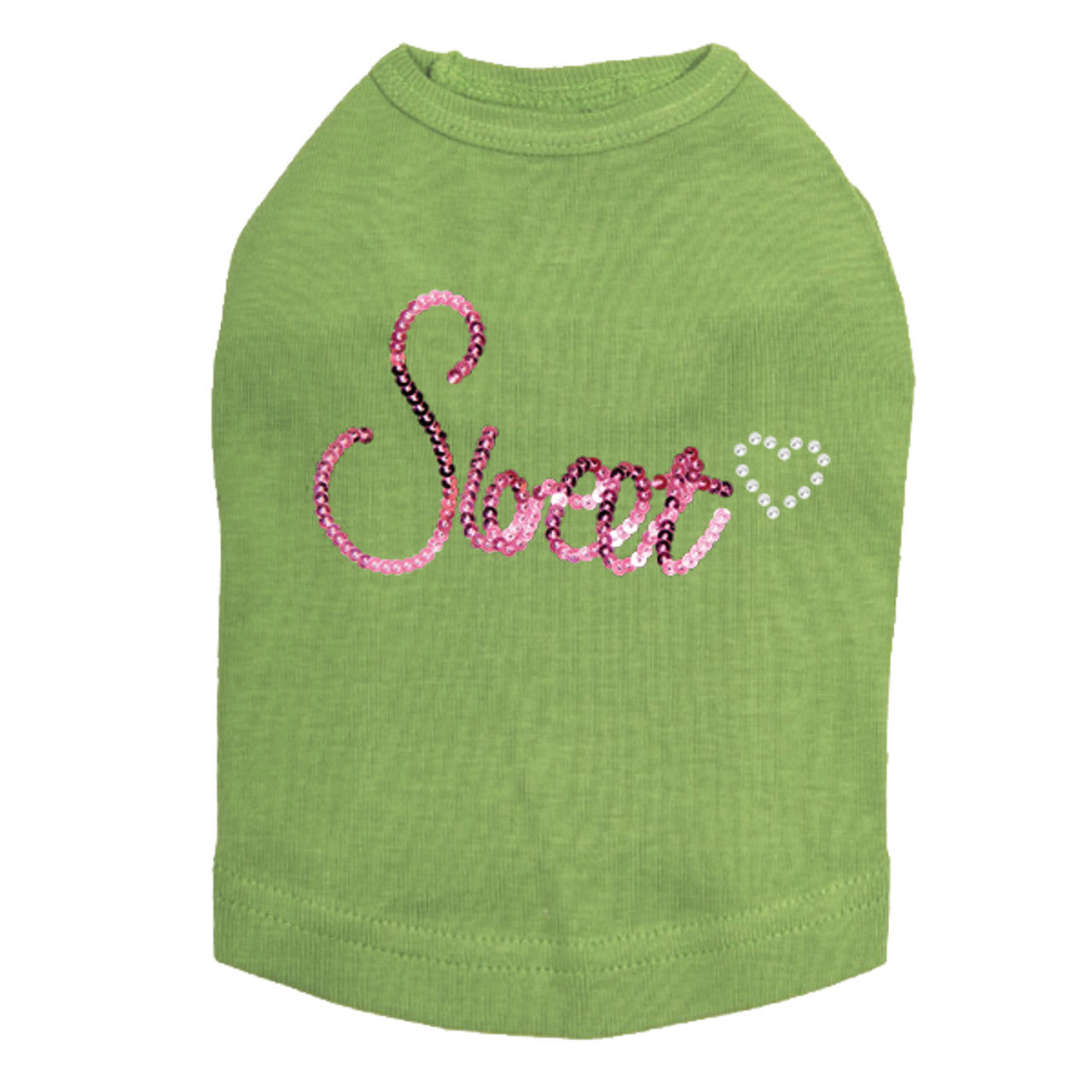 Sweet (Pink Sequins) - Dog Tank
