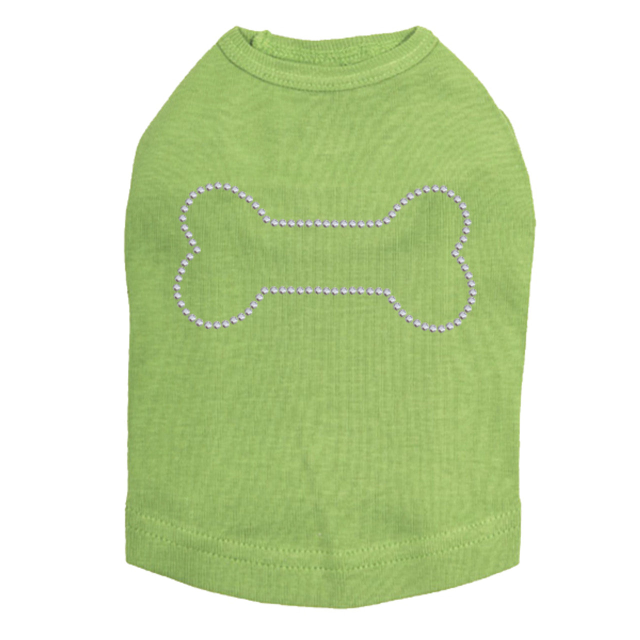 Bone - Rhinestuds - Dog Tank