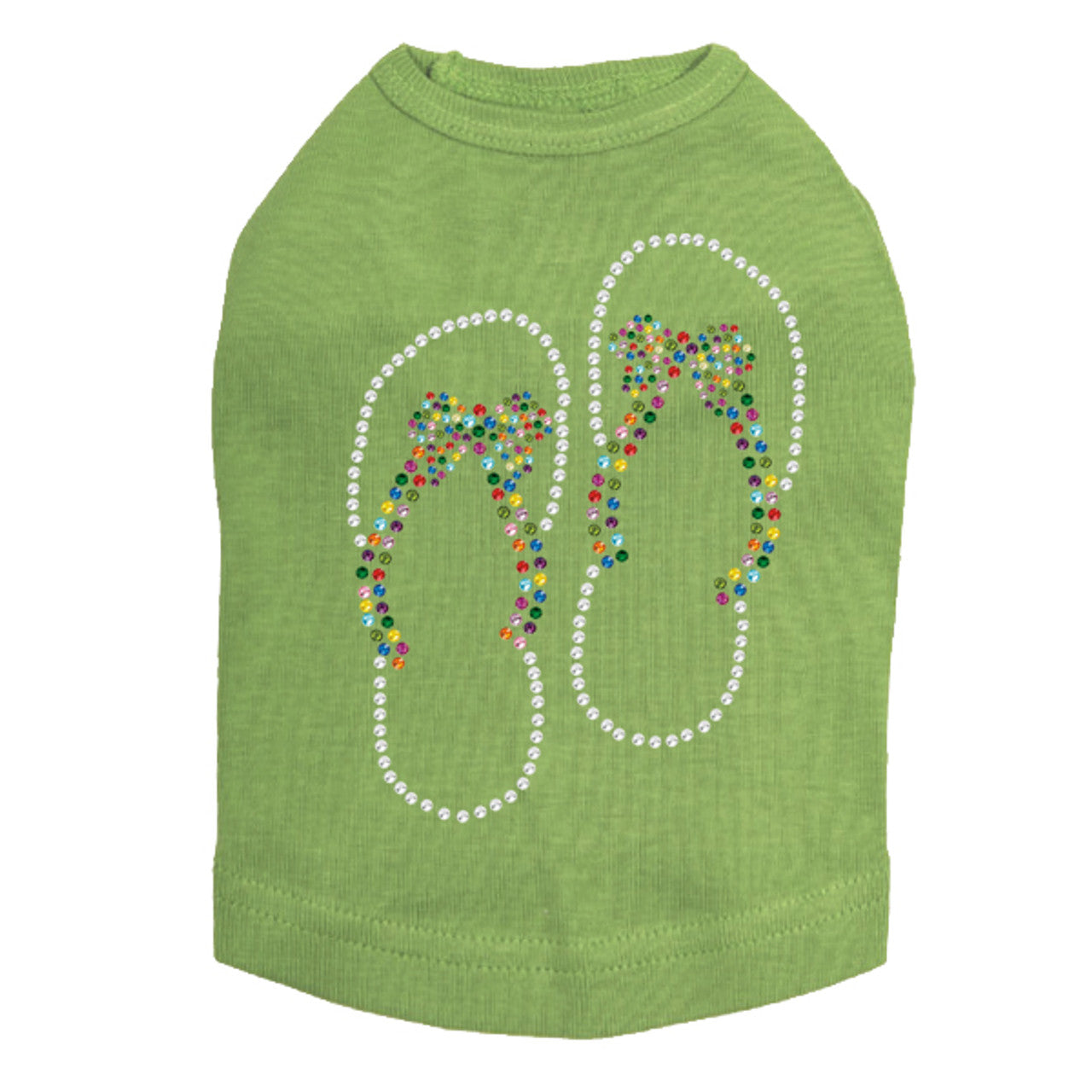 Flip Flops with Bow - Dog Tank