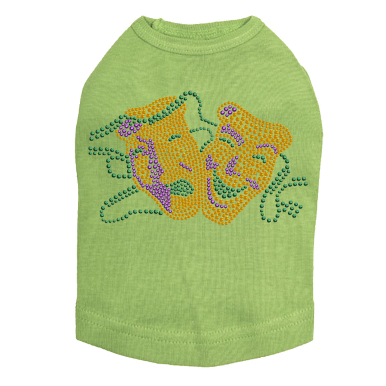 Gold Theater Comedy Tragedy Mask - Dog Tank