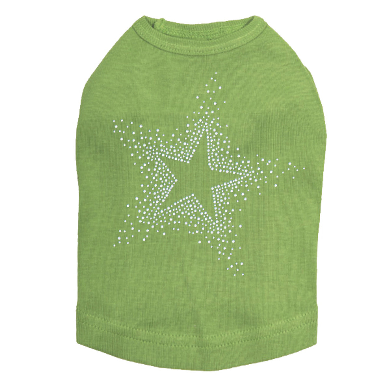 Star (Clear Rhinestones) - Dog Tank