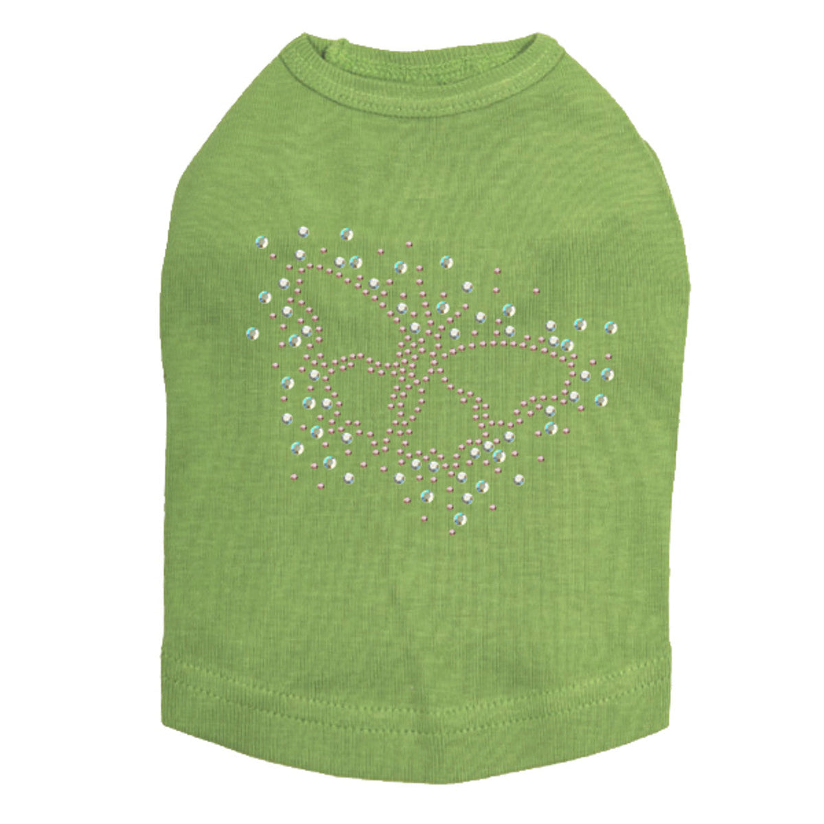 Pink AB Butterfly - Dog Tank