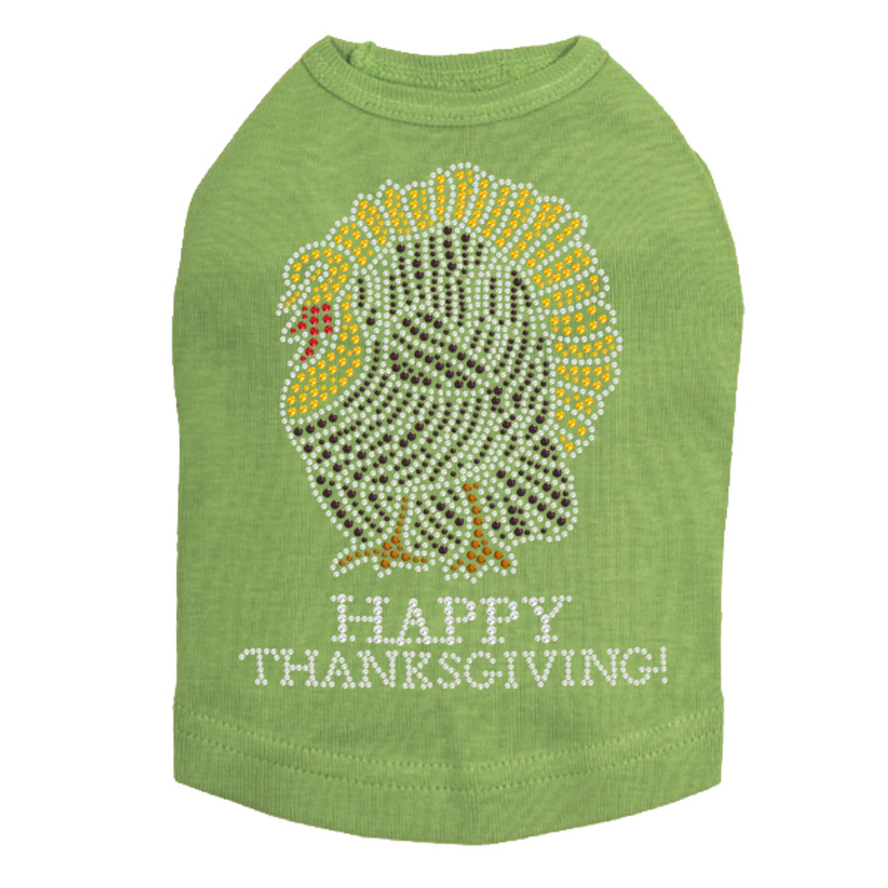 Happy Thanksgiving Turkey - Dog Tank