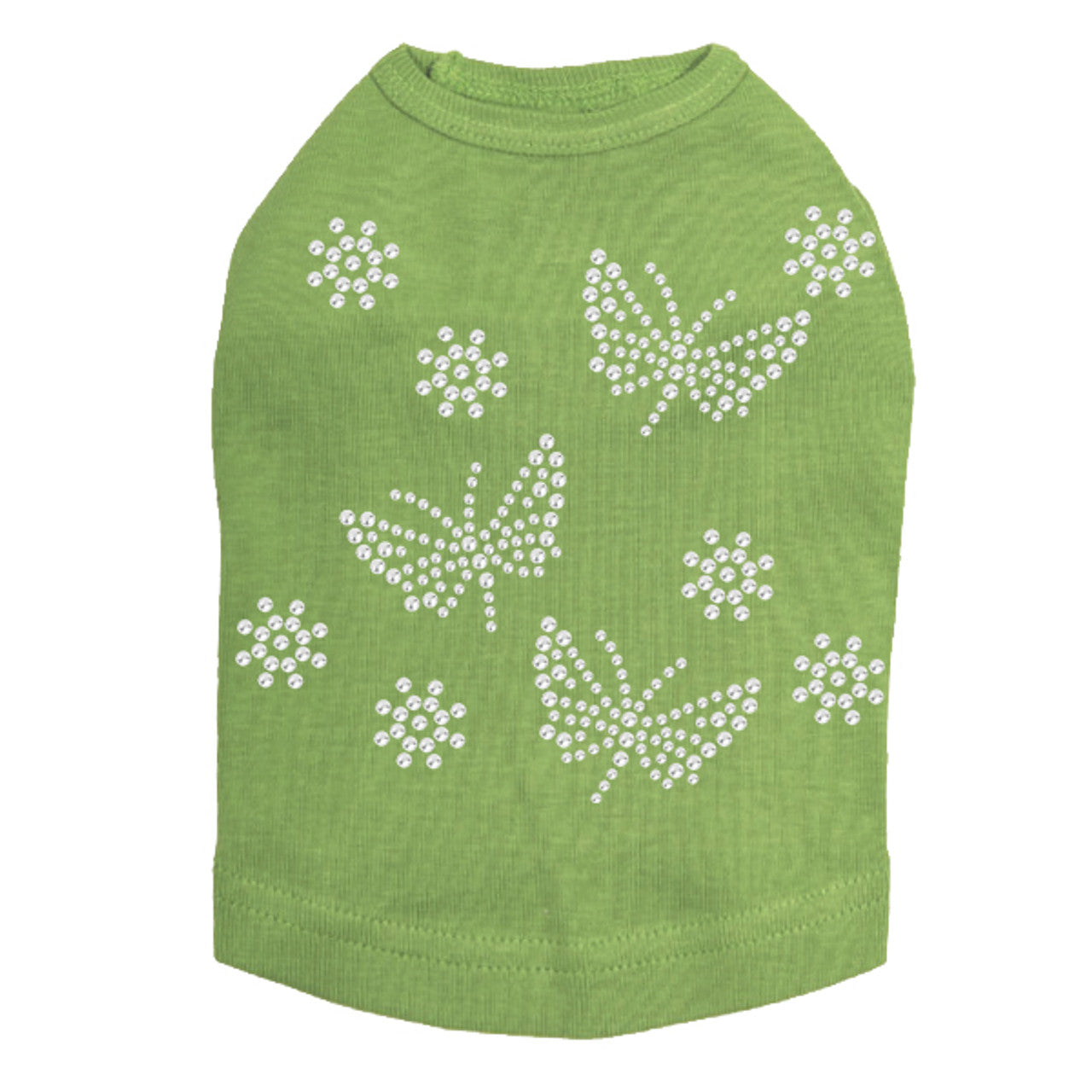 Small Rhinestone Butterflies - Dog Tank