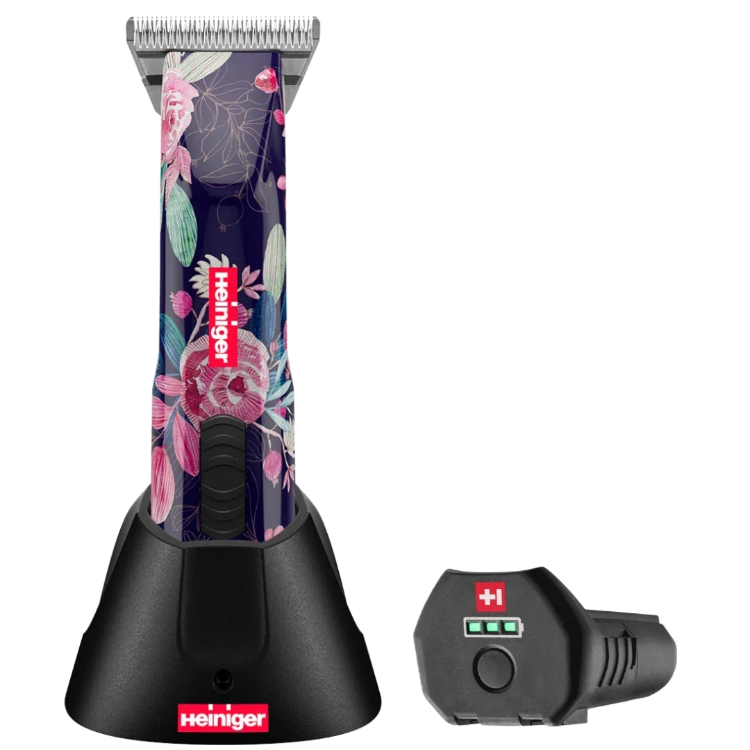Heiniger Limited Edition Flower Opal Cordless Clipper with 30W, and One Battery