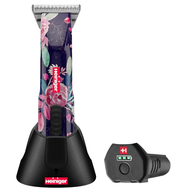 Heiniger Limited Edition Flower Opal Cordless Clipper with 30W, and One Battery