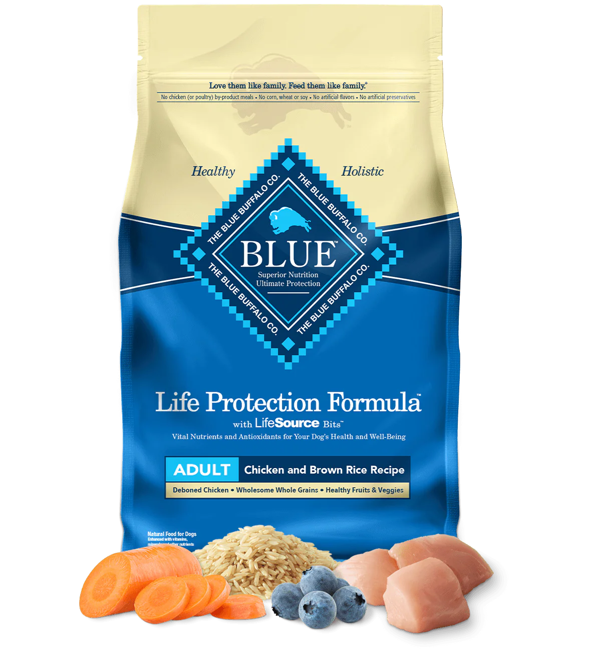 Blue Buffalo Adult Chicken and Brown Rice Dry Dog Food