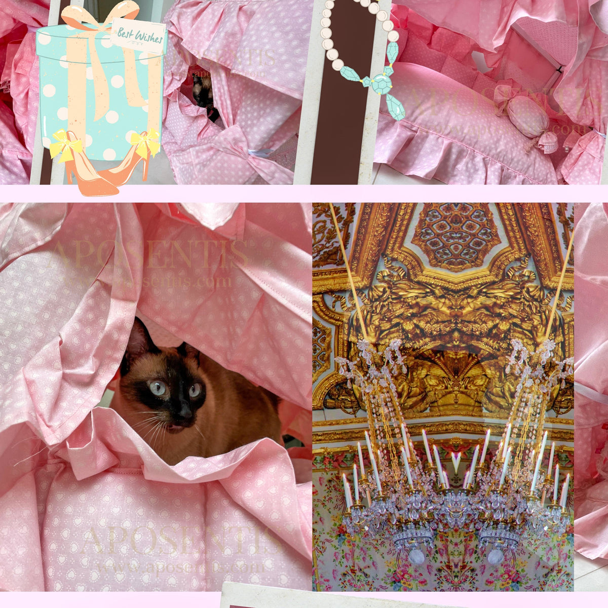 Pink Pet House Bed With Washable Cushion