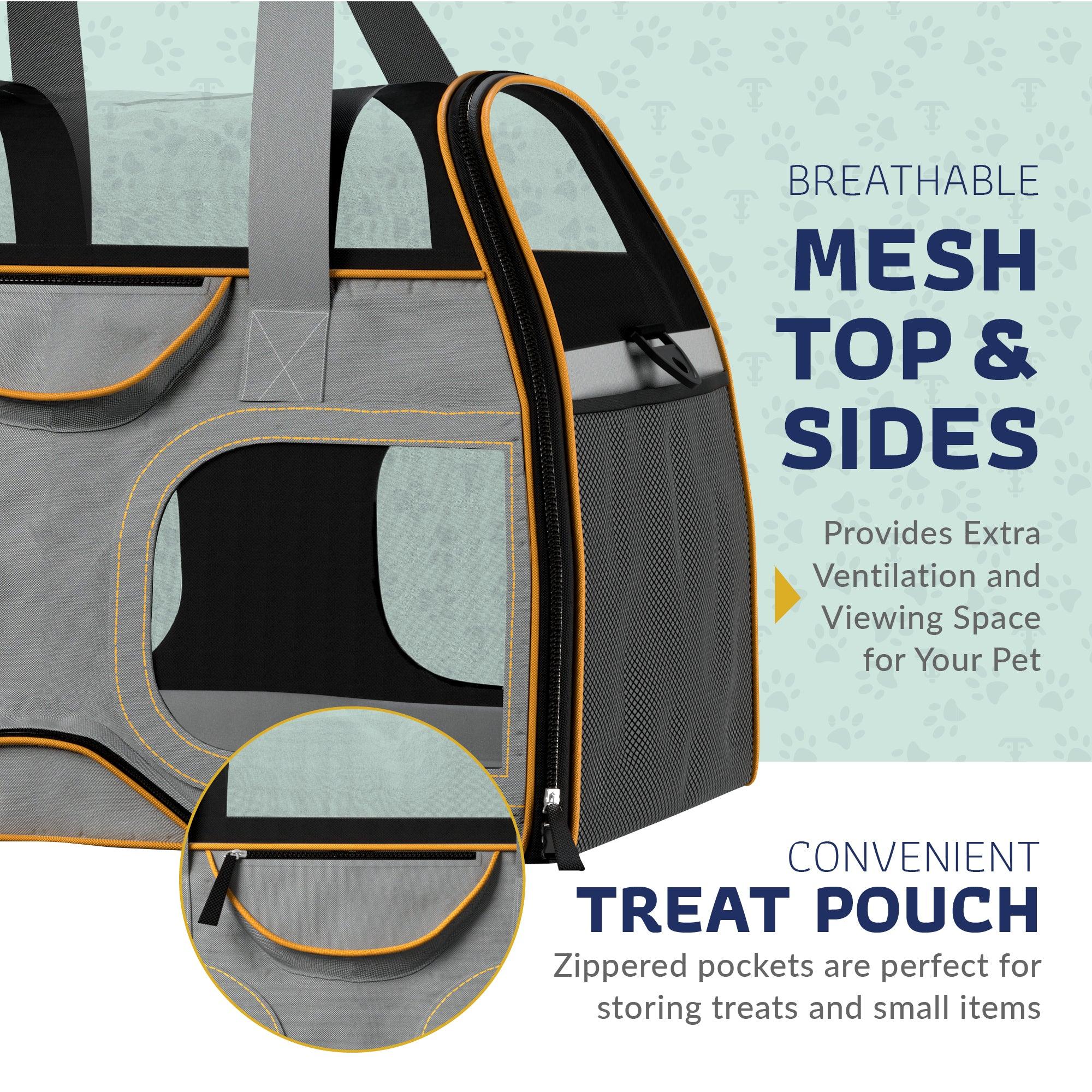 Luxury Rider Pet Carrier with Removable Wheels and Telescopic Handle