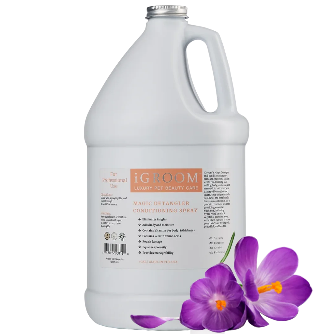 Magic Detangling Spray with Fragrance Gallon by iGroom