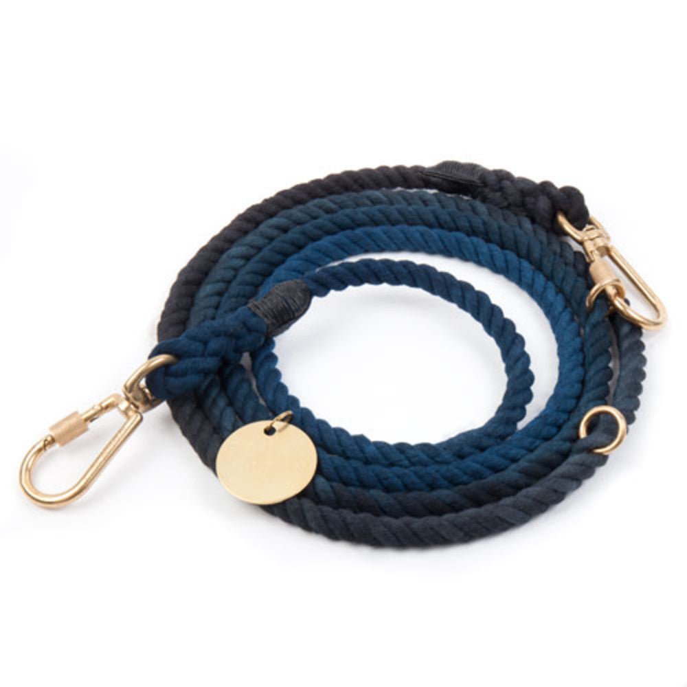Manhattan Ombre Cotton Rope Dog Leash by Found My Animal | Adjustable & Handcrafted