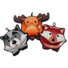 HuggleTuffTM Puffies Woodland Friends Plush Dog Toys, 3 Pack