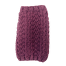 Mauve Cable Knit Dog Sweater  XXS