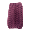 Mauve Cable Knit Dog Sweater XXS