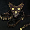 Bestia Dog Gear Genuine Leather Dog Collar - Brown